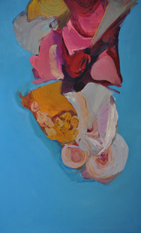 Plurivers I. Oil on canvas  (146 x 89) cm.