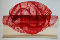 Reinstatement. Mixed media on paper. 115 x 60 x 22 cm.