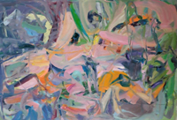 Threads V. Oil on canvas  (97 x 146) cm.